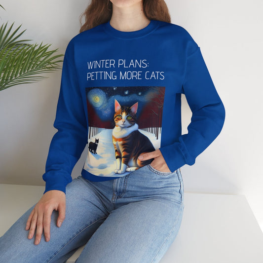 Cat Winter Plans Sweatshirt