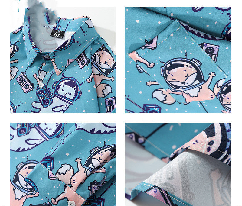 Retro Space Cats Shirt