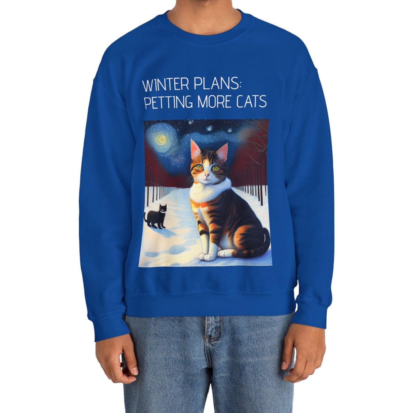 Cat Winter Plans Sweatshirt
