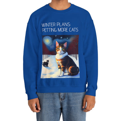 Cat Winter Plans Sweatshirt