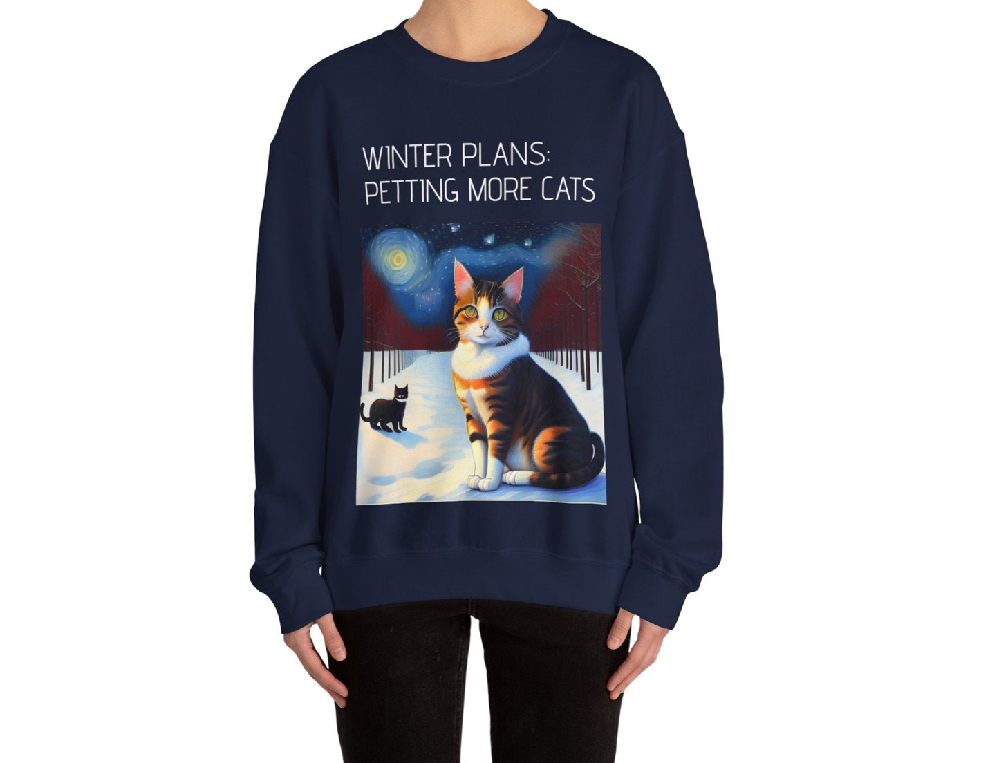 Cat Winter Plans Sweatshirt